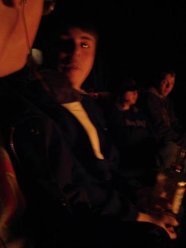 patrick at a bonfire